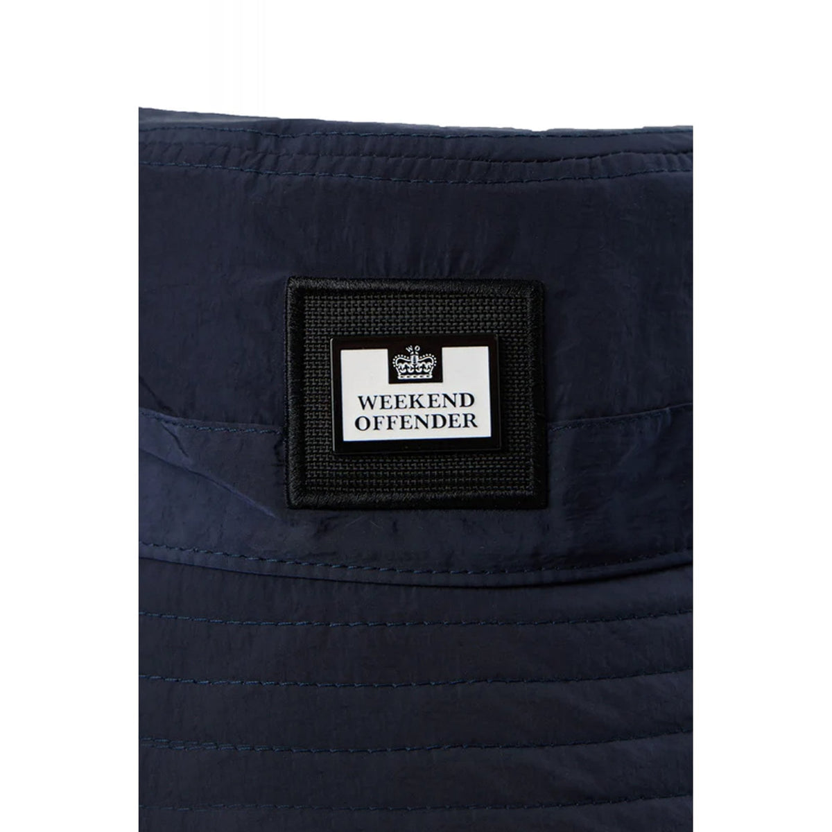 Weekend Offender 2201 Long Beach Embossed Metal Badge Nylon Bucket Hat