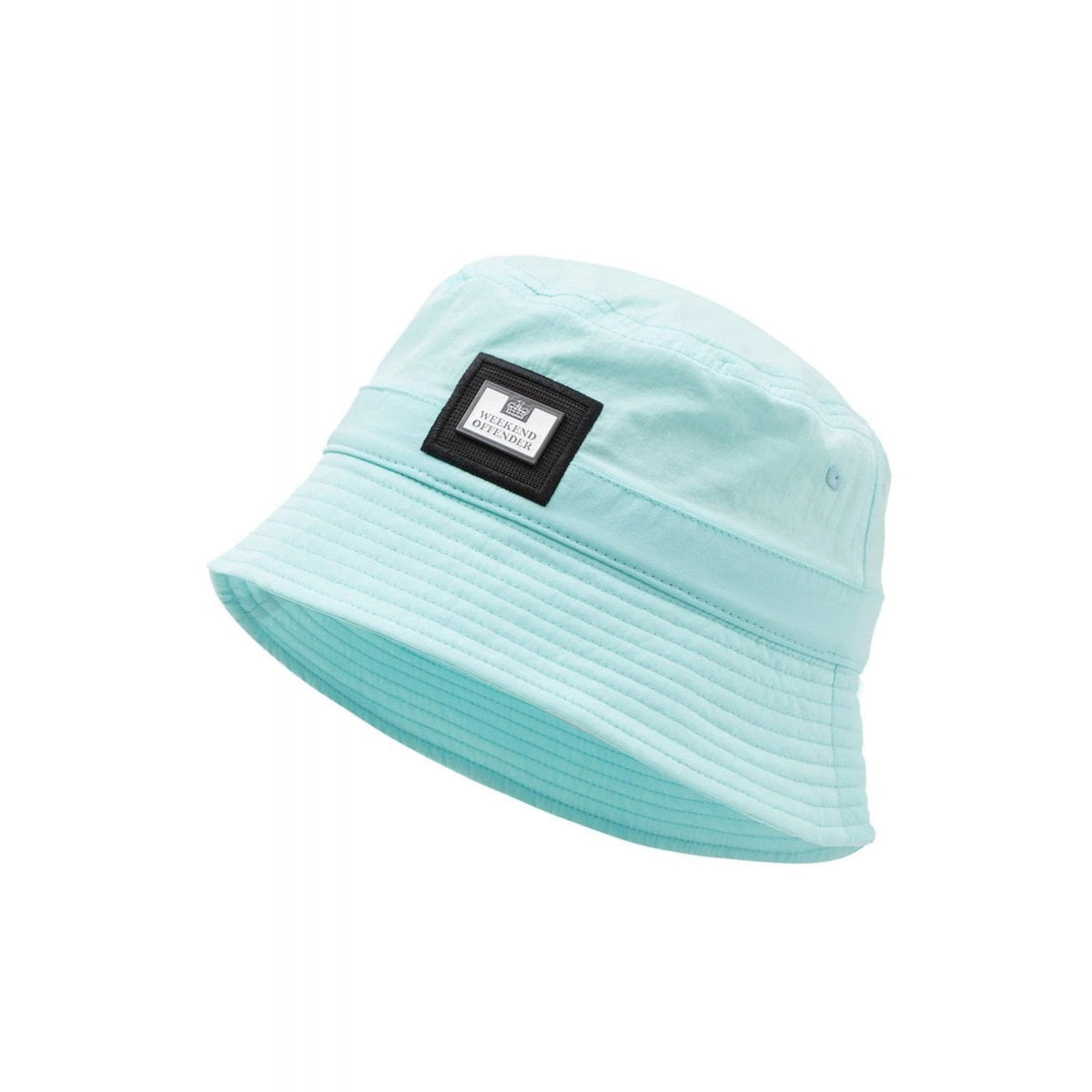 Weekend Offender 2201 Long Beach Embossed Metal Badge Nylon Bucket Hat