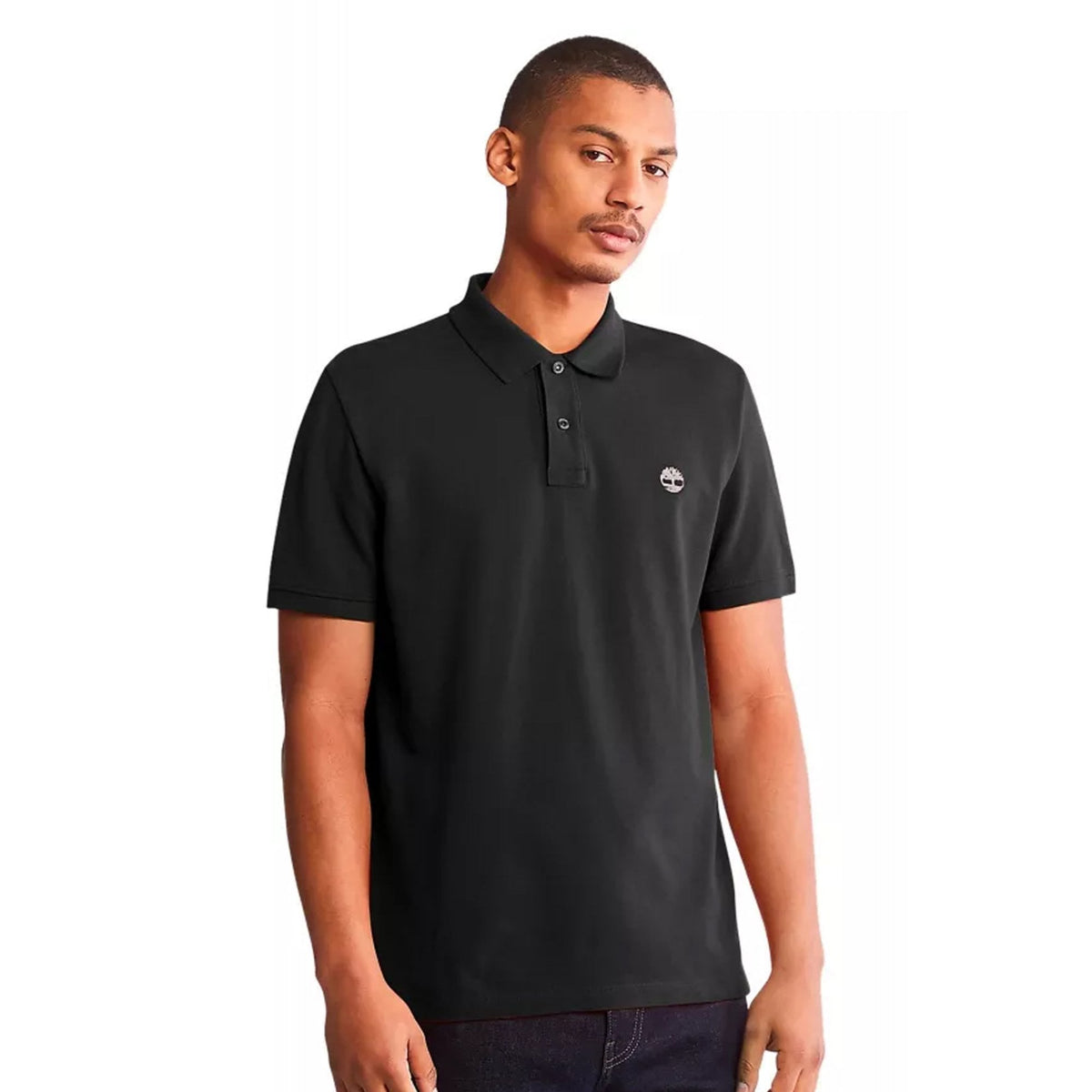 Timberland TB0A26N4 Basic Small River Logo Half Sleeve Pique Polo Shirt