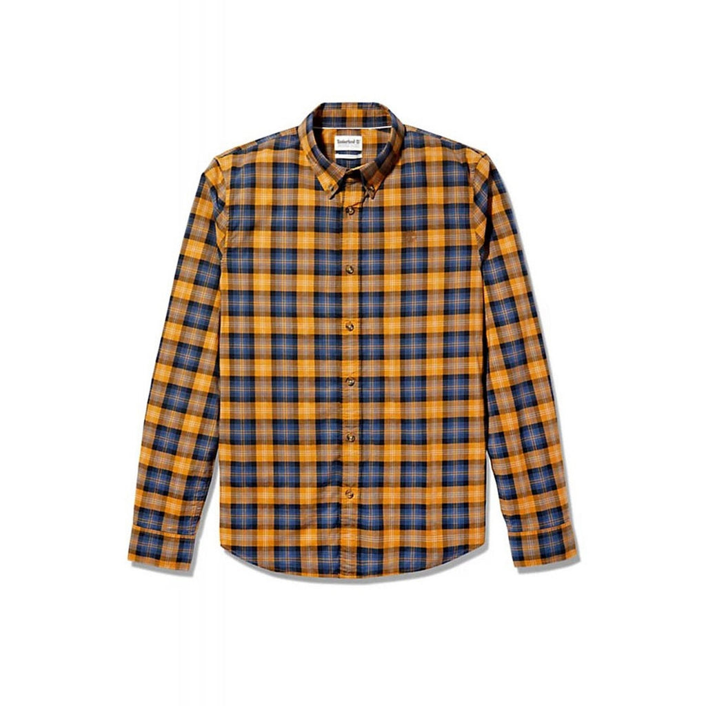 Timberland TB0A2D73 Eastham River Stretch Poplin Slim Fit Long Sleeve Check Shirt