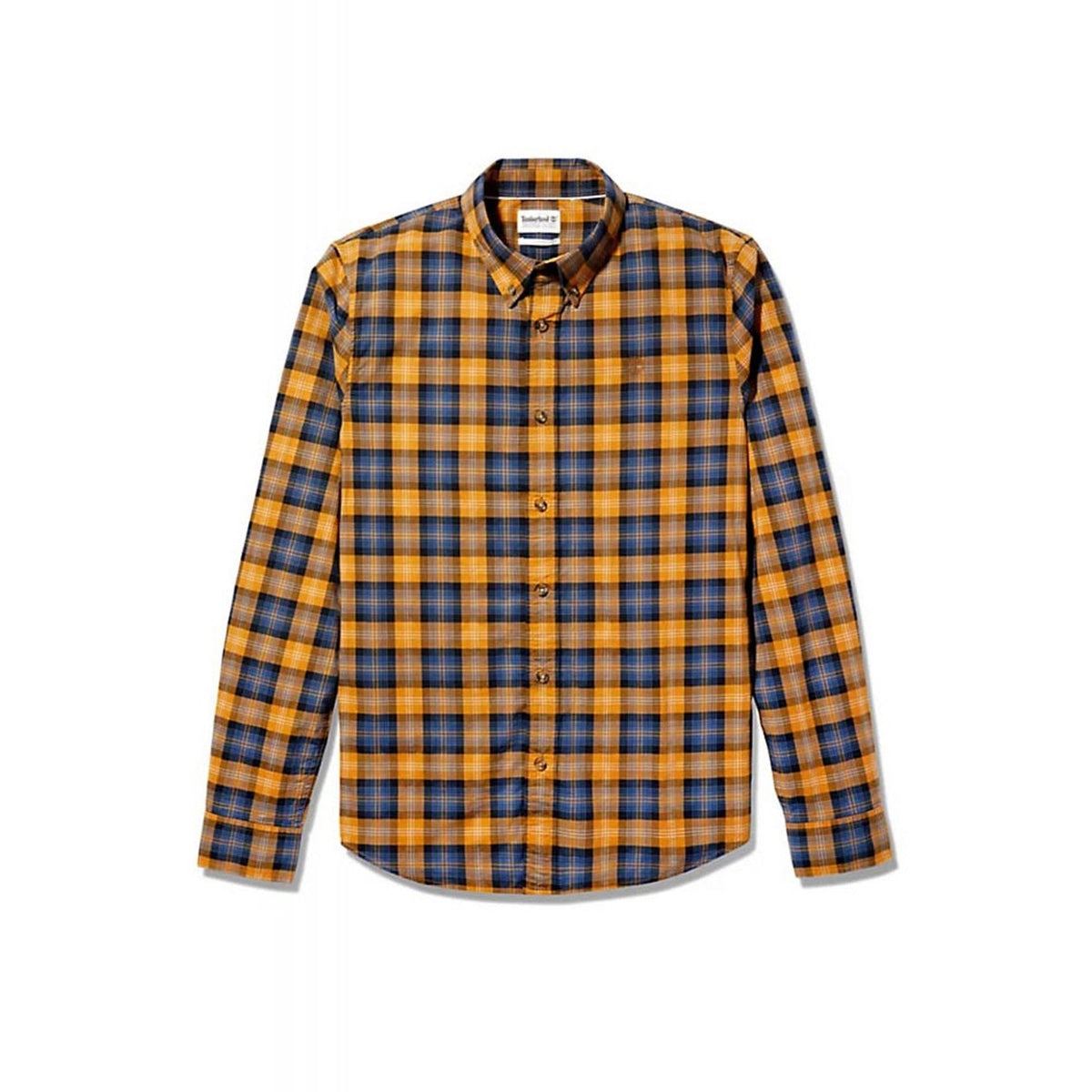 Timberland TB0A2D73 Eastham River Stretch Poplin Slim Fit Long Sleeve Check Shirt
