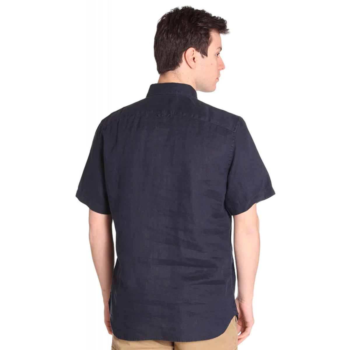 Timberland | TB0A2DCC Linen Short Sleeve Slim Fit Shirt