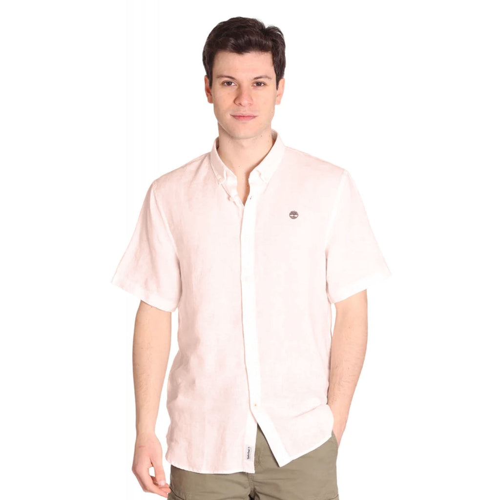 Timberland | TB0A2DCC Linen Short Sleeve Slim Fit Shirt
