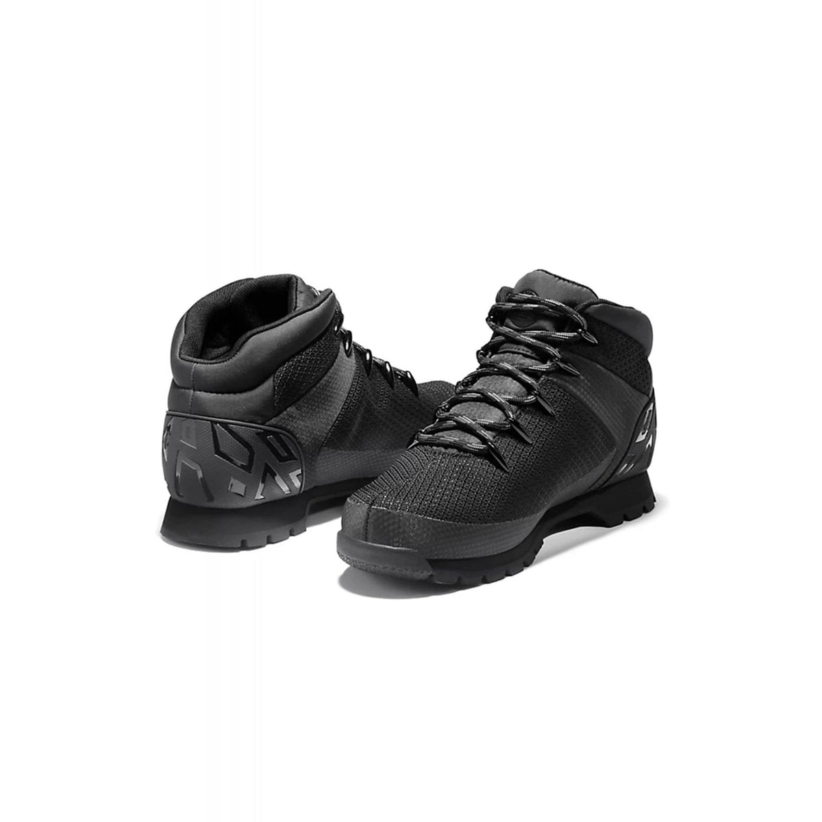 Timberland TB0A1QHR 015 Euro Sprint Waterproof Knit Fabric Hiker Boot - Black