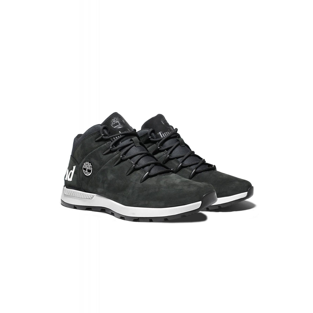 Timberland TB0A5SB7 Sprint Trekker Mid Hiker Suede Boot - Black/White