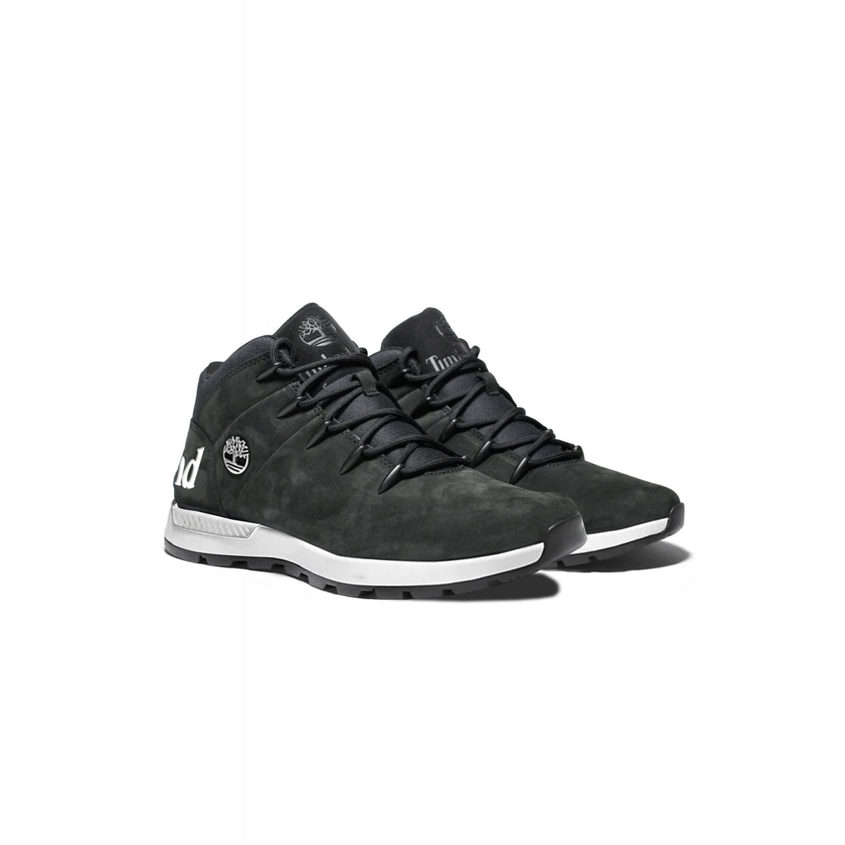 Timberland TB0A5SB7 Sprint Trekker Mid Hiker Suede Boot - Black/White