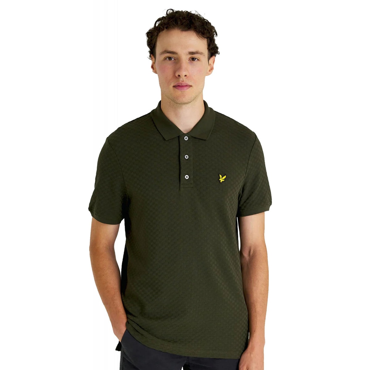 Lyle & Scott SP1901V Grid Texture Polo T-Shirt