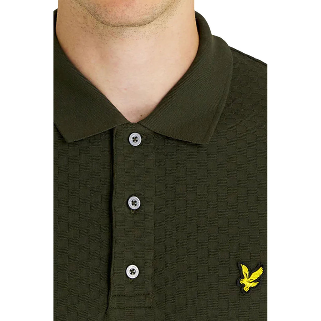 Lyle & Scott SP1901V Grid Texture Polo T-Shirt