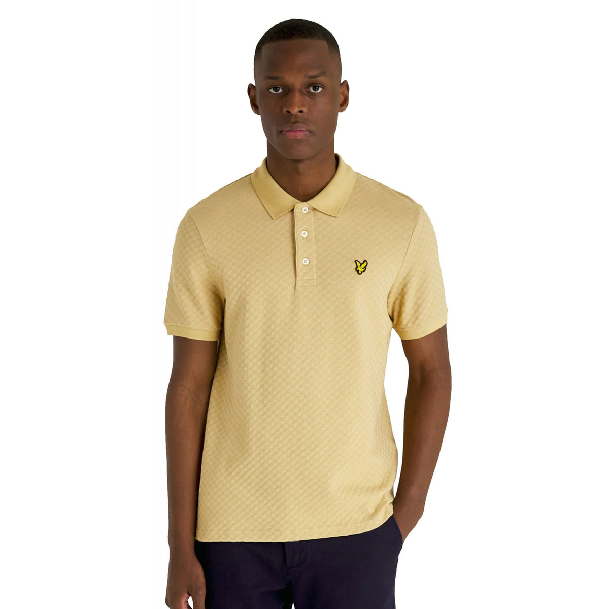 Lyle & Scott SP1901V Grid Texture Polo T-Shirt