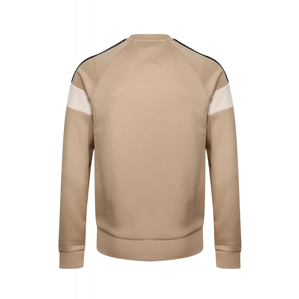 Luke | Adam 4 M710351 Panel Detail Tape Sweat Top - Biscuit