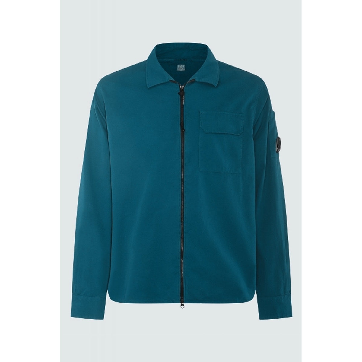 C.P. Company 16CMSH158A Gabardine Arm Lens Overshirt Zip Through Collar Jacket