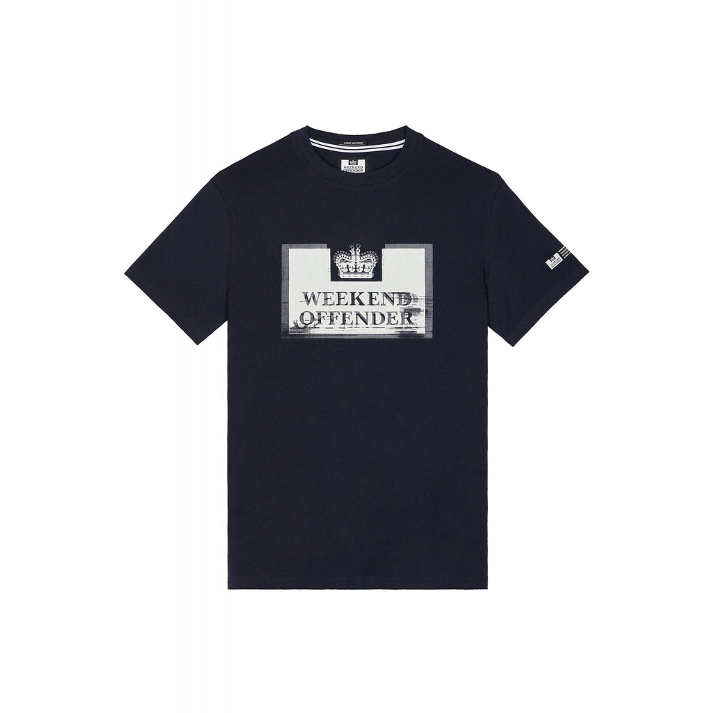 Weekend Offender 2417 Bonpensiero Prison Logo Distressed Composition Half Sleeve T-Shirt