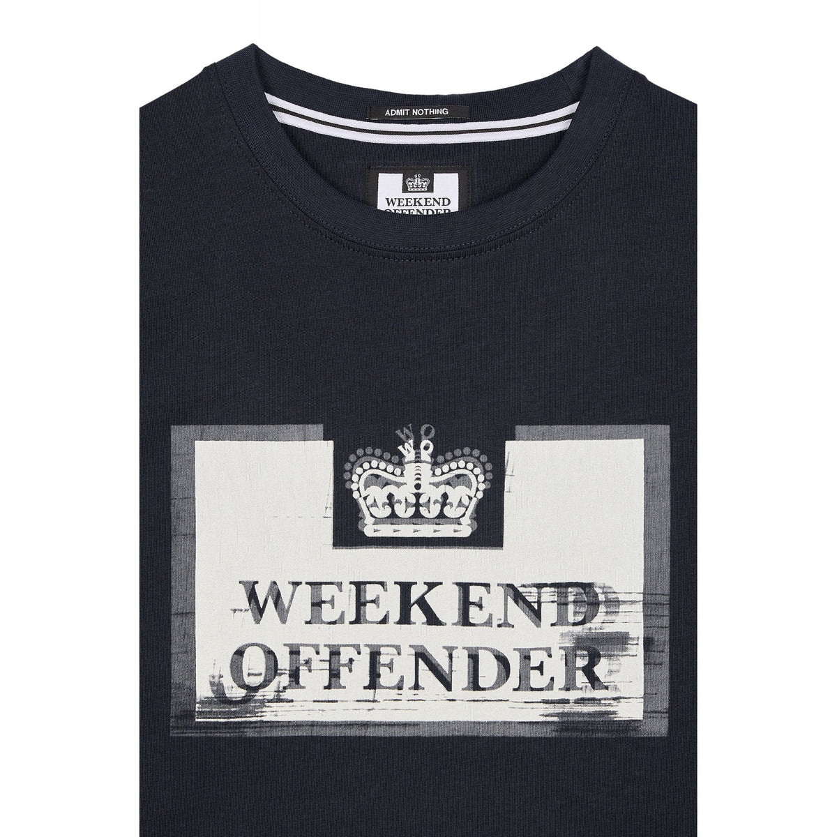 Weekend Offender 2417 Bonpensiero Prison Logo Distressed Composition Half Sleeve T-Shirt