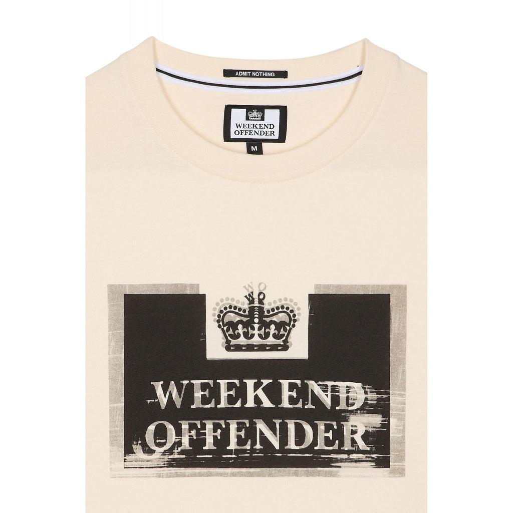 Weekend Offender 2417 Bonpensiero Prison Logo Distressed Composition Half Sleeve T-Shirt