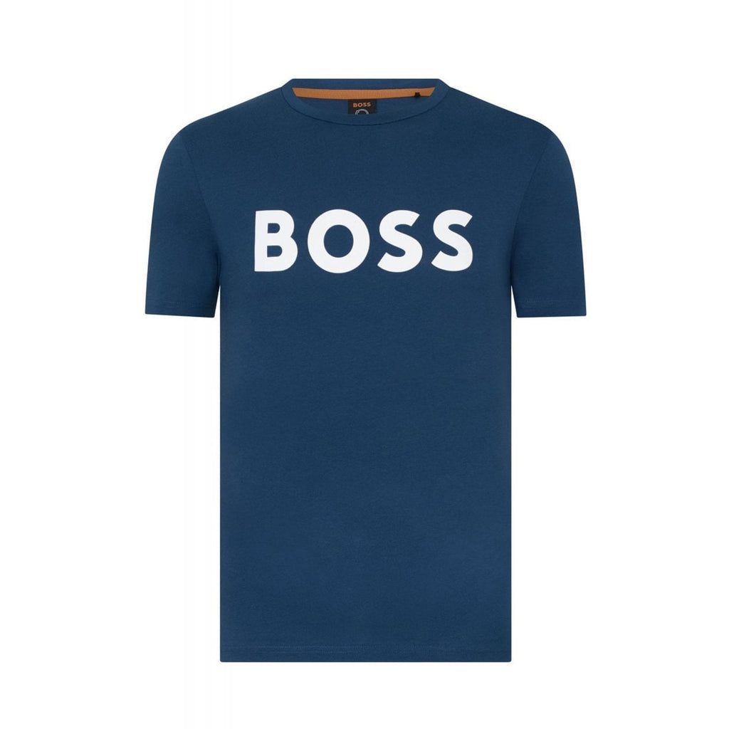 Boss 50469648 Thinking 1 BOSS Logo Crew Half Sleeve T-Shirt