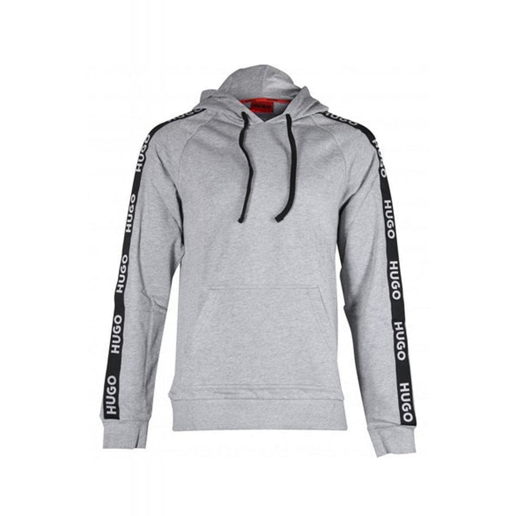 Boss 50497003 Sporty Tape Logo Overhead Hood Top - Mid Grey Marl