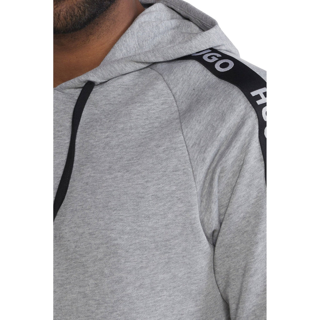 Boss 50497003 Sporty Tape Logo Overhead Hood Top - Mid Grey Marl
