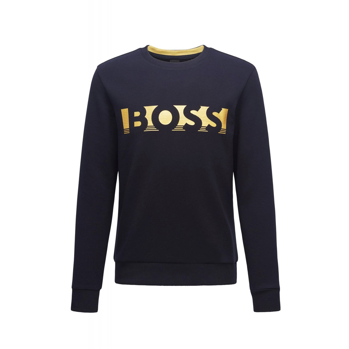 Boss 50465948 Athleisure Salbo Gold Capsule Logo Crew Sweat Top - Navy