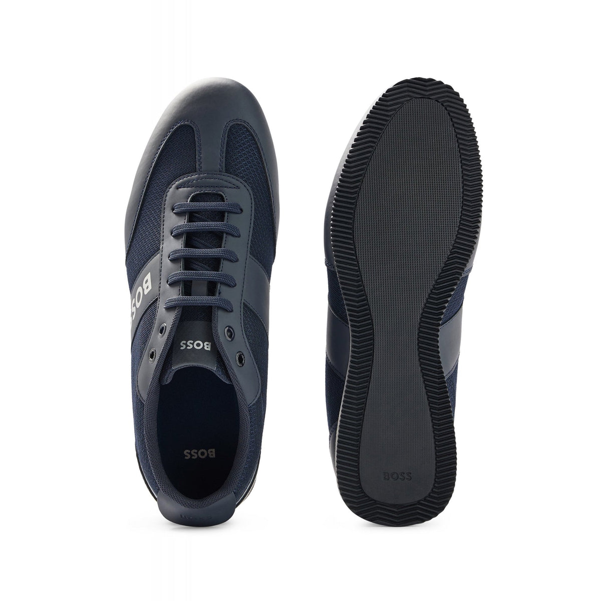 Hugo Boss | 50470180 Rusham Low-Profile Lighter_Lowp_Mxme Mesh Trainers - Navy