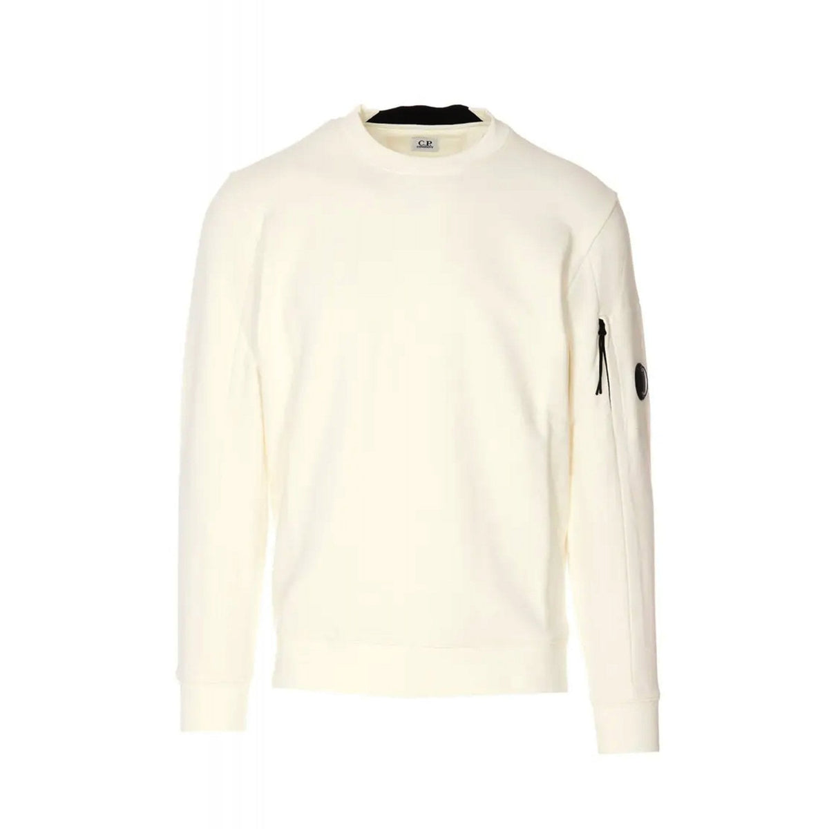 C.P. Company MSS022A Diagonal Raised Fleece Lens Arm Sweat Top