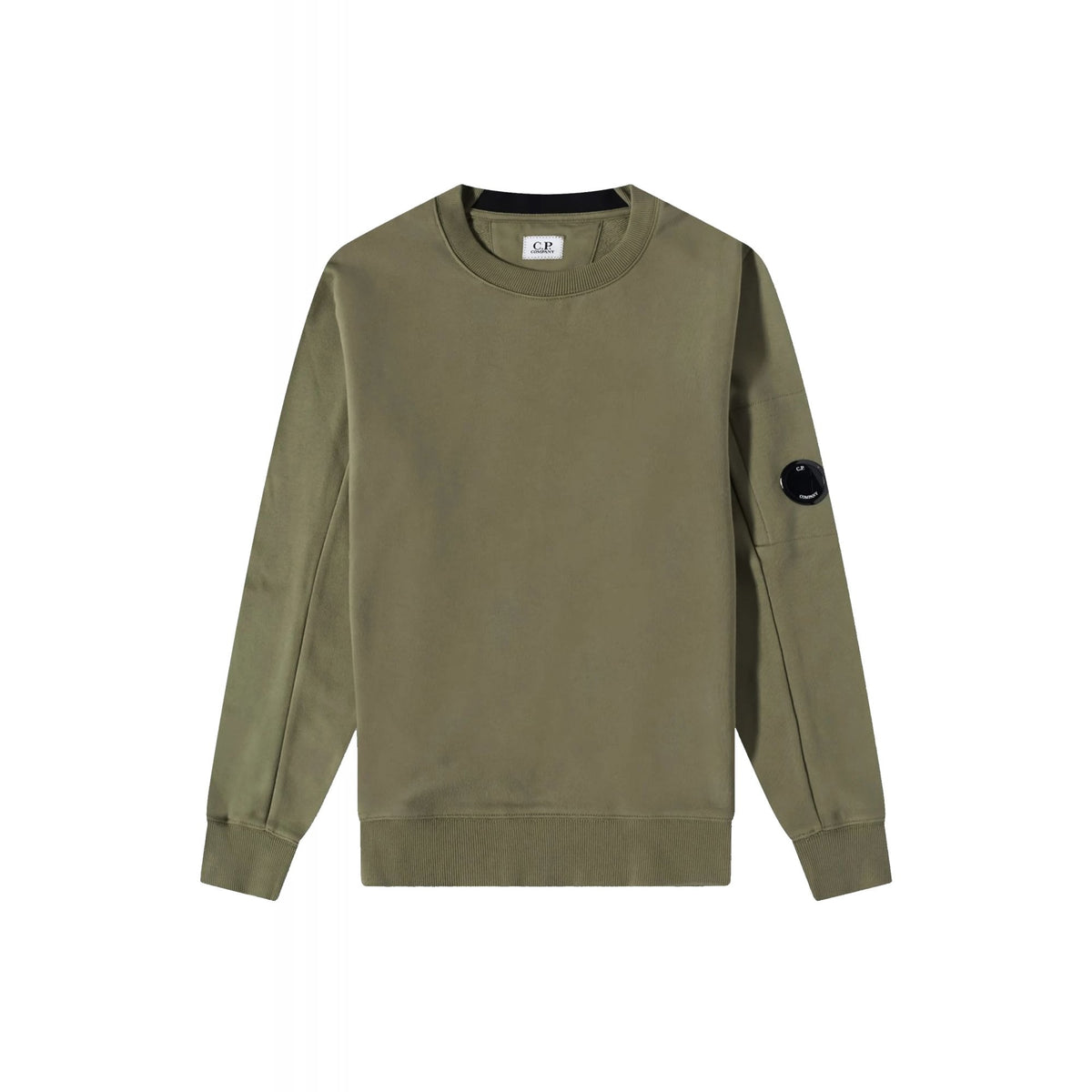 C.P. Company MSS022A Diagonal Raised Fleece Lens Arm Sweat Top