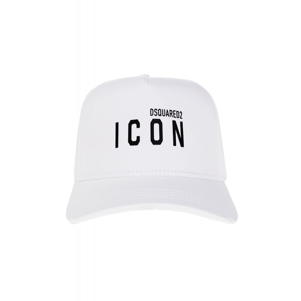 DSQUARED2 | Icon BCM0413 M072 Logo Print Cotton Baseball Cap - White