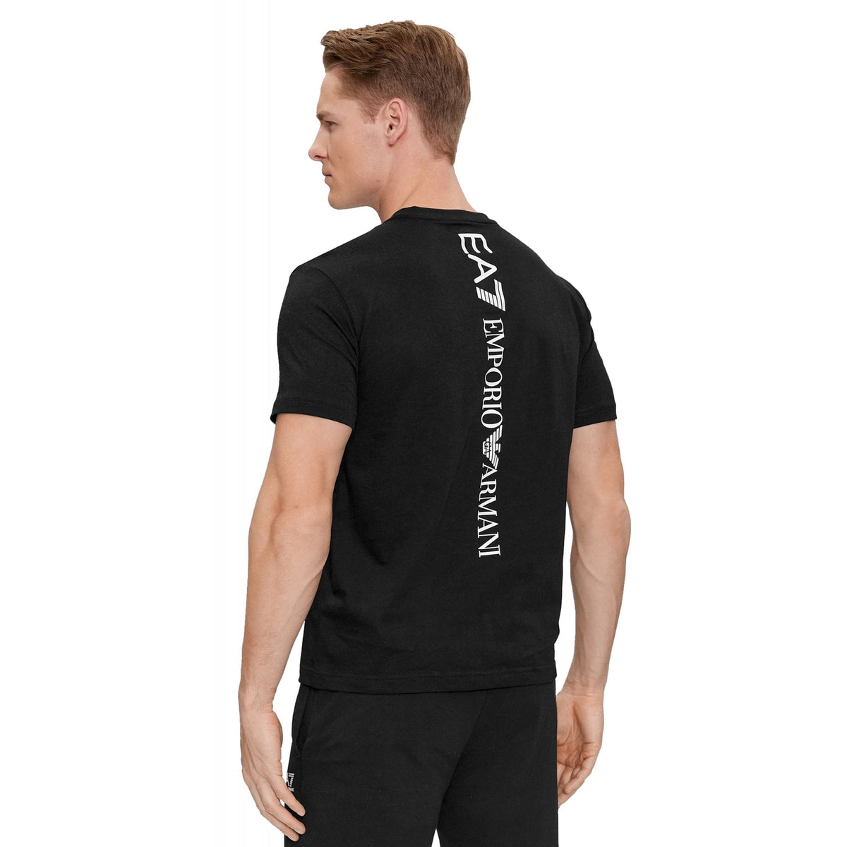 EA7 | Emporio Armani 8NPT18 PJ02Z Back Vertical Large Logo Half Sleeve T-Shirt