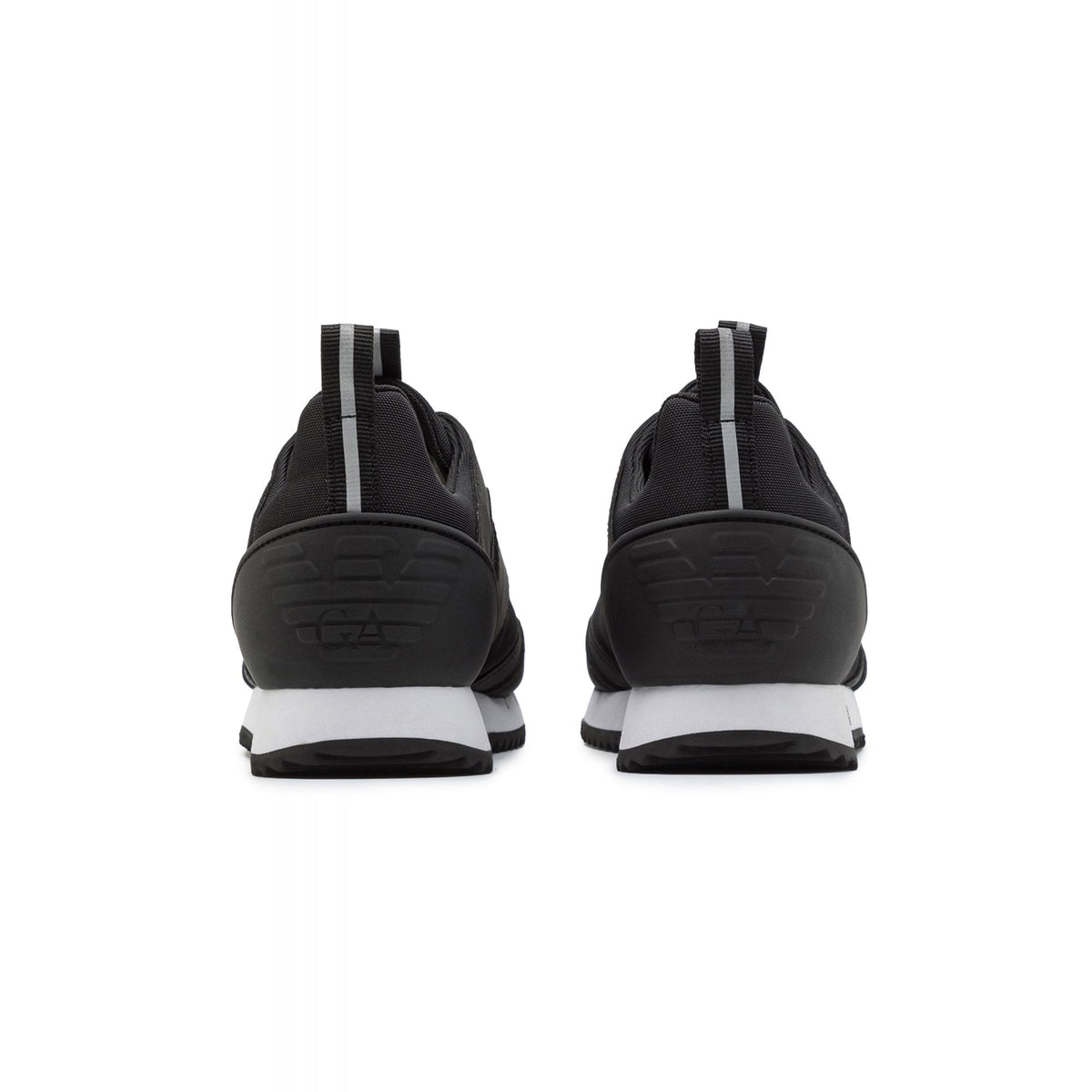 EA7 | Emporio Armani X8X027 XK219 Woven Fabirc Running Style Trainer - Black/White