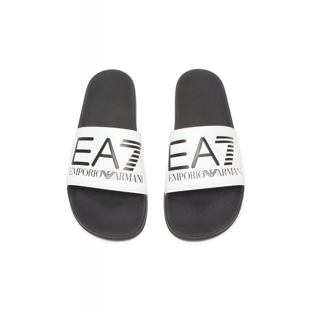 EA7 | Emporio Armani XCP001 XCC22 Visibility Flip Flop Sliders - White/Black
