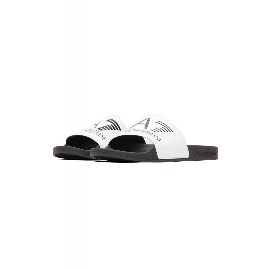 EA7 | Emporio Armani XCP001 XCC22 Visibility Flip Flop Sliders - White/Black