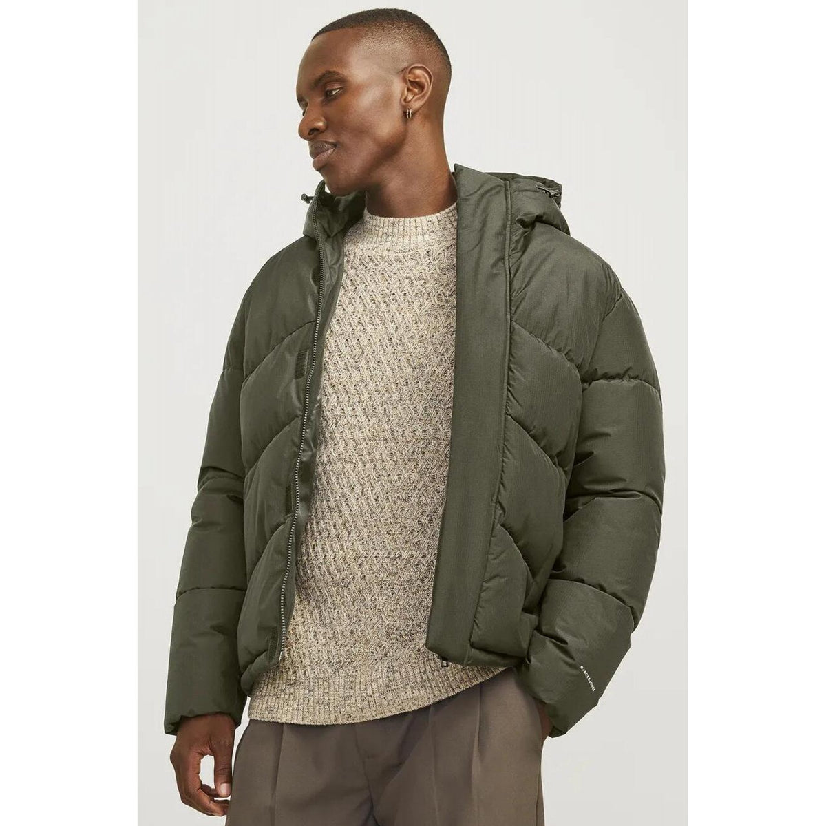 Jack Jones World 9850 Quilted Hood Puffer Jacket