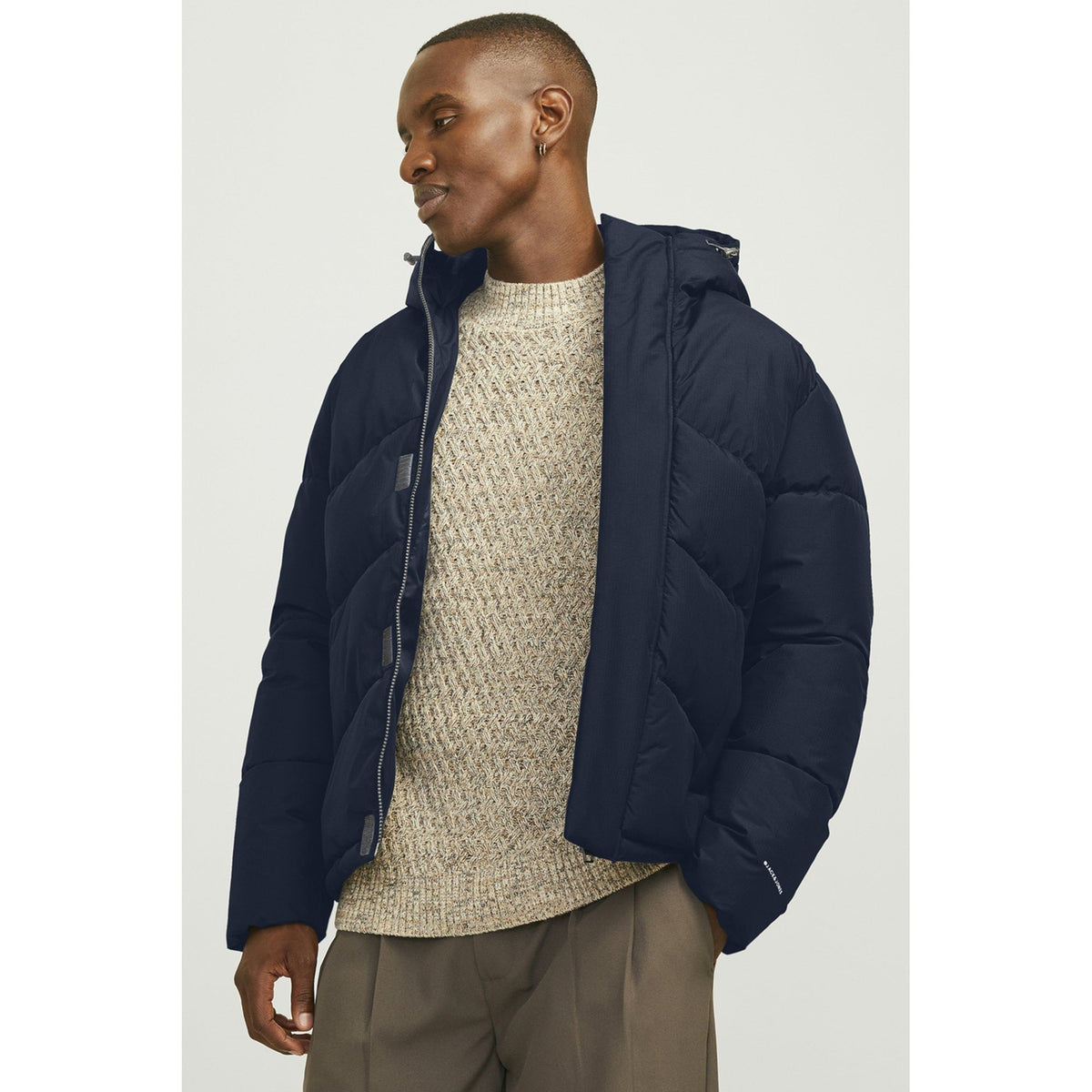 Jack Jones World 9850 Quilted Hood Puffer Jacket