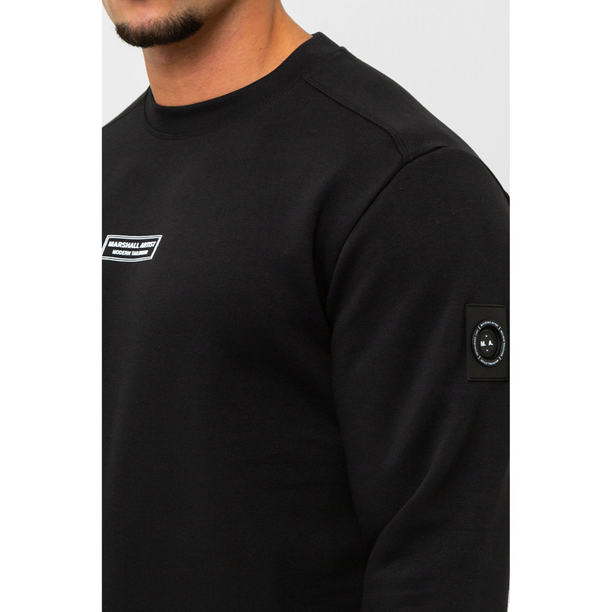 Marshall Artist | 1007 Siren Sleeve Badge Signature Injection Logo Crew Sweat Top