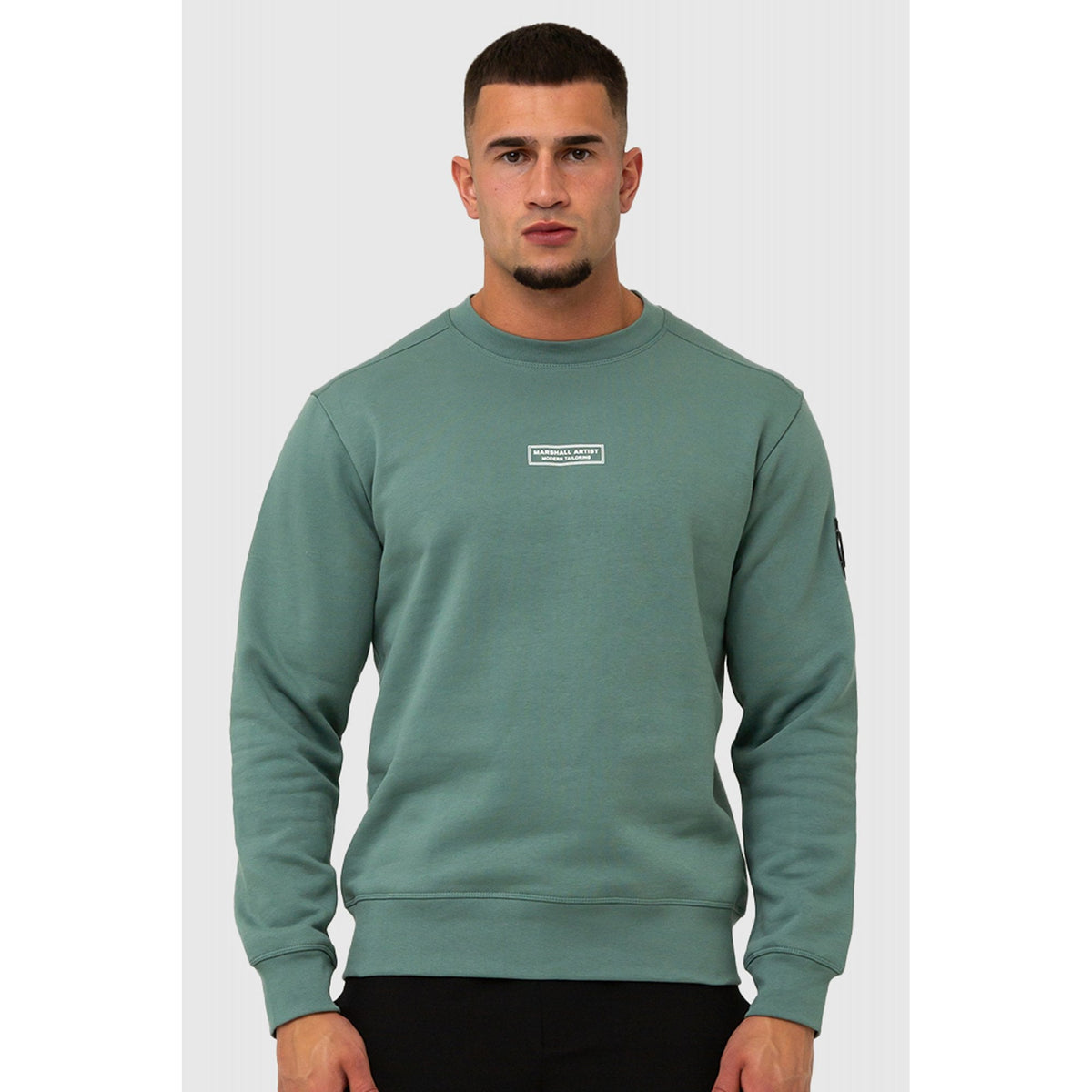 Marshall Artist | 1007 Siren Sleeve Badge Signature Injection Logo Crew Sweat Top