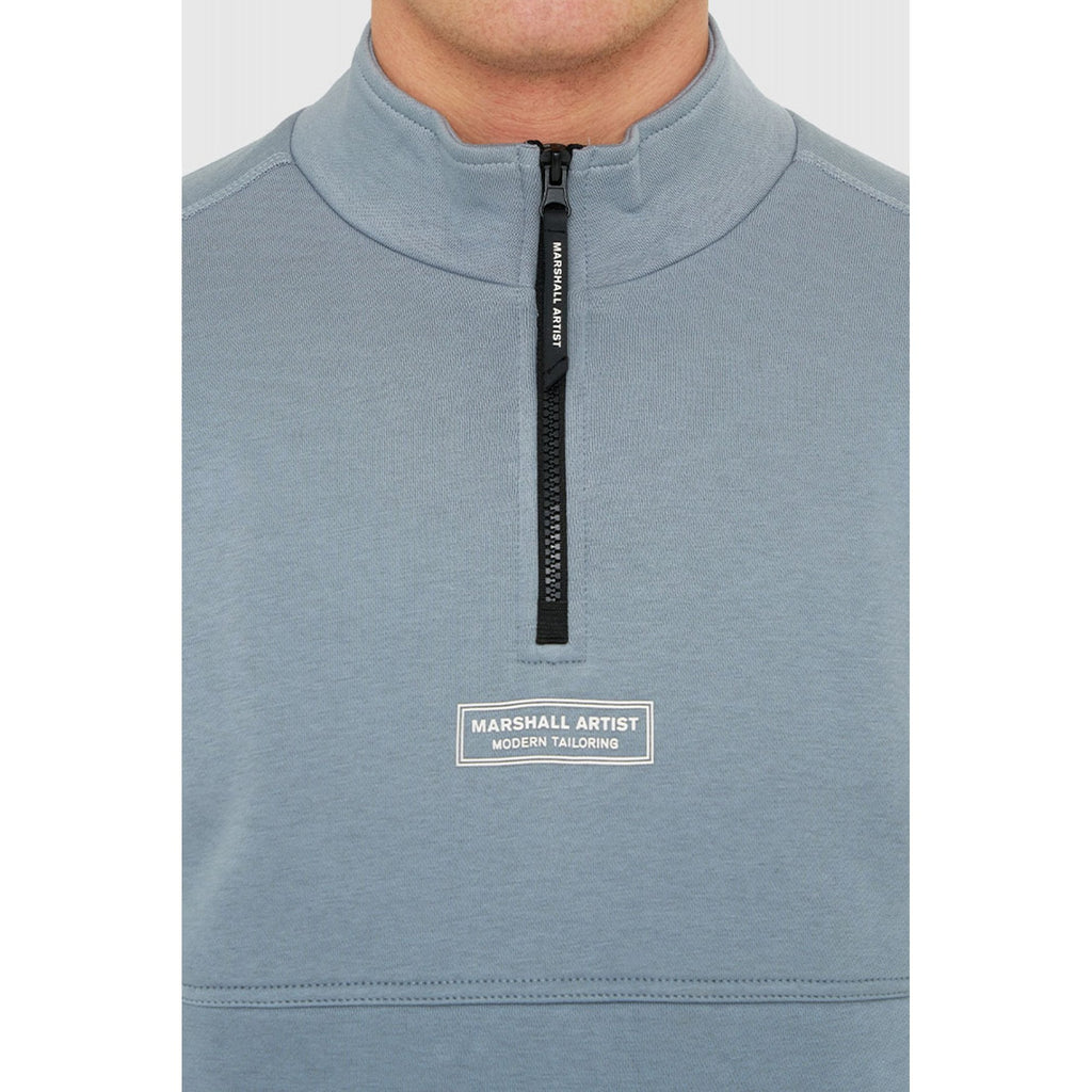 Marshall Artist | 0528 Quarter-Zip Siren Sleeve Badge Signature Injection Logo Sweat Top