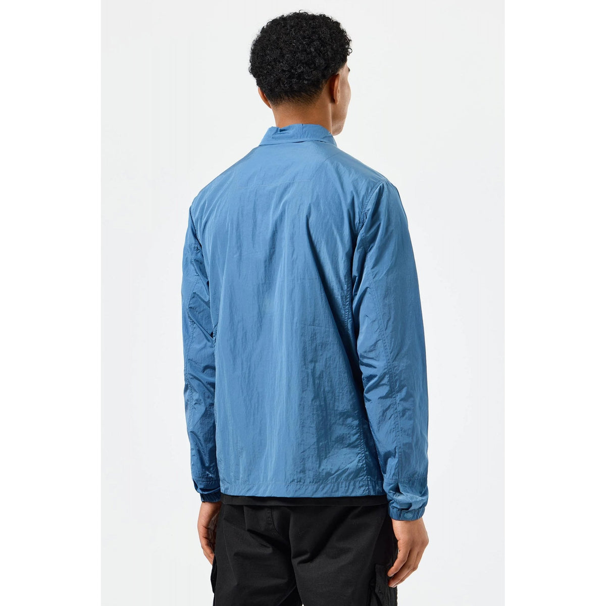 Weekend Offender 2401 Vinnie Thermo Lightweight Collar Over-Shirt Jacket - Baltic Blue