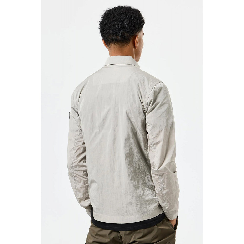 Weekend Offender 2405 Porter Lightweight Collar Overshirt Jacket - Rhino Mid-Grey
