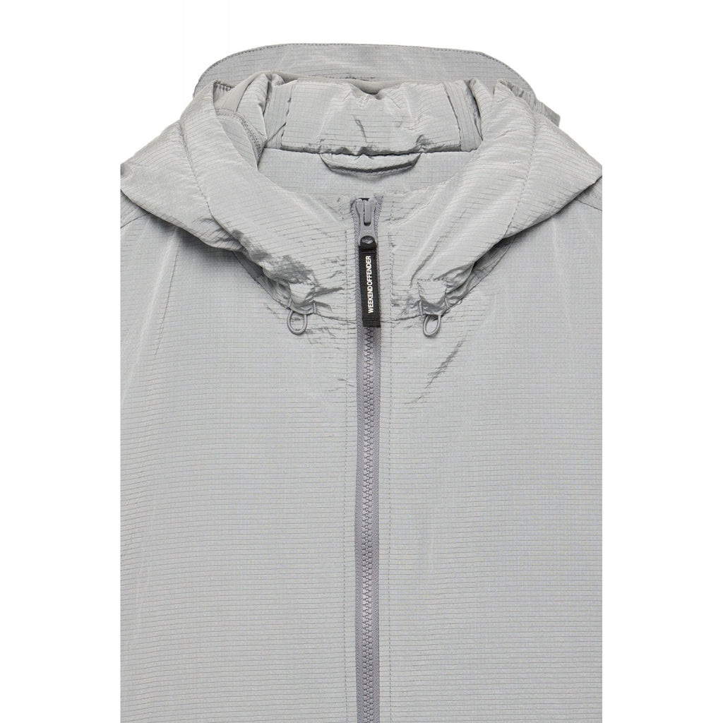 Weekend Offender 2436 Vettel Thermo Lightweight Windbreaker Hood Jacket - Strato Grey