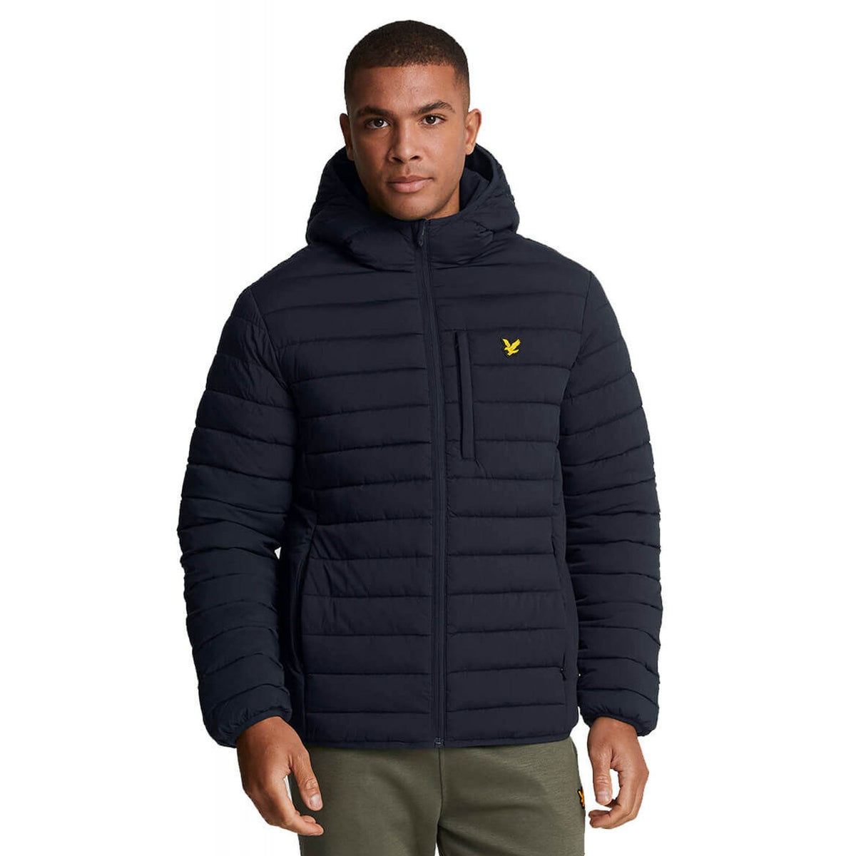 Lyle & Scott | JK2185SP Zip Through Hooded Lightweight Quilted Jacket