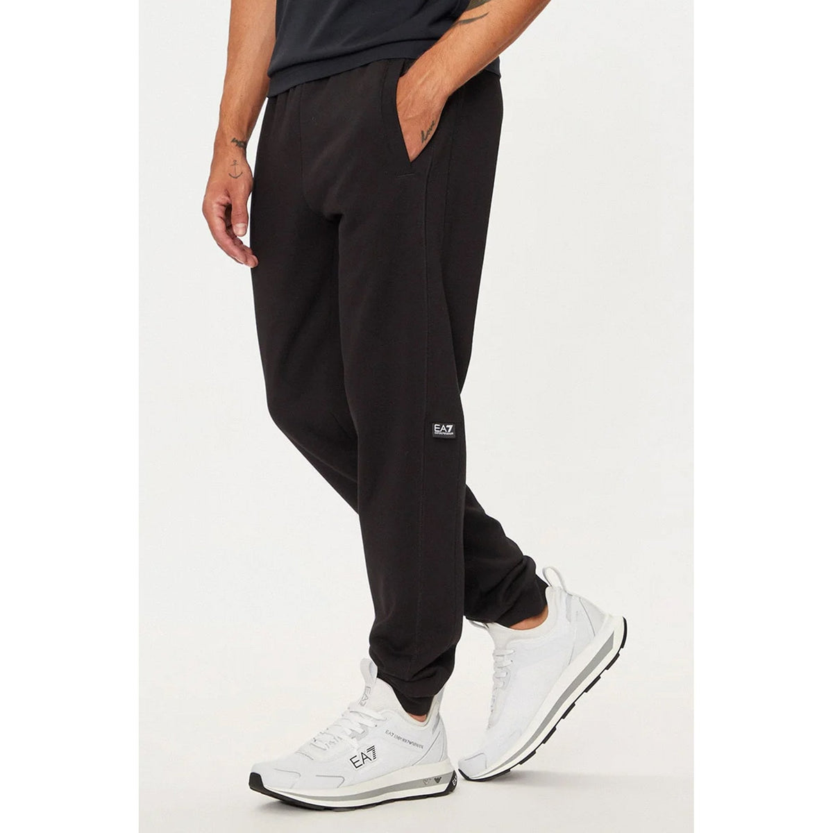 EA7 | Emporio Armani 6DPP58 PJVTZ Tape Logo Sweat Jogger - Black