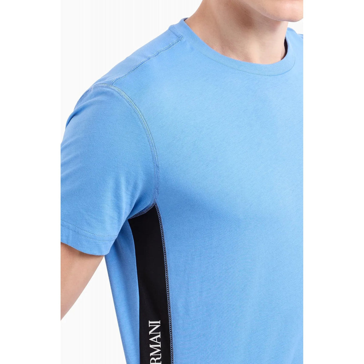 EA7 | Emporio Armani 6DPT04 PJVPZ Right Side Tape Logo Half Sleeve T-Shirt