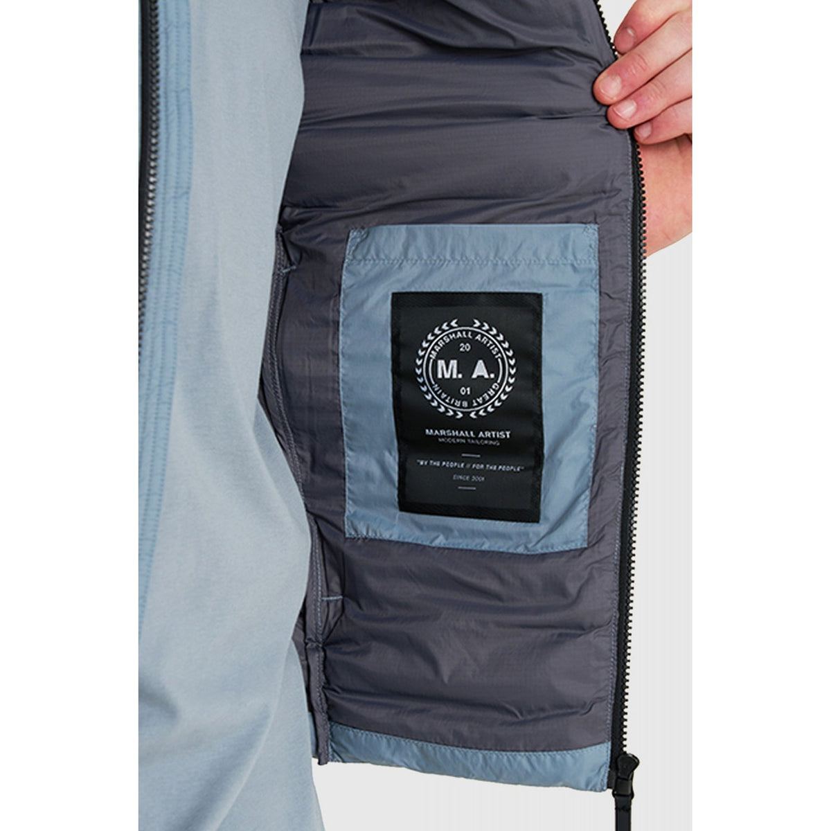 Marshall Artist | 0883 Wayfarer Nylon Shell High Neck Quilted Gilet