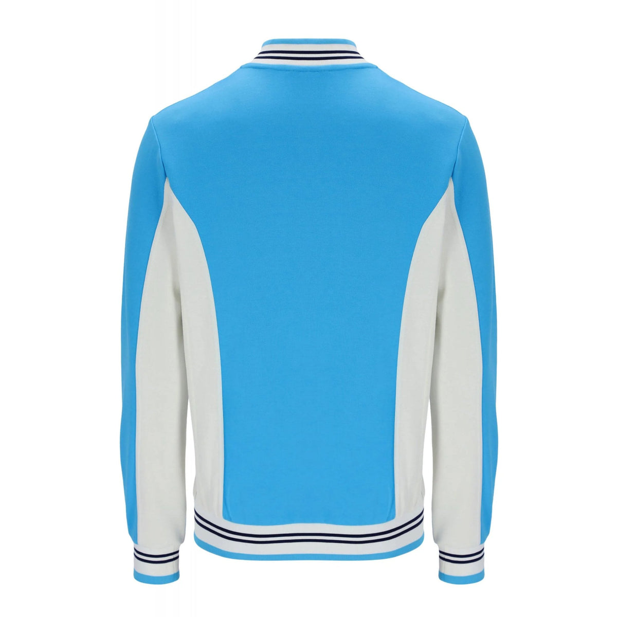 Fila Settanta LM161RN1 Vintage 250 Baseball Track Top - Cyan Blue/Gardenia
