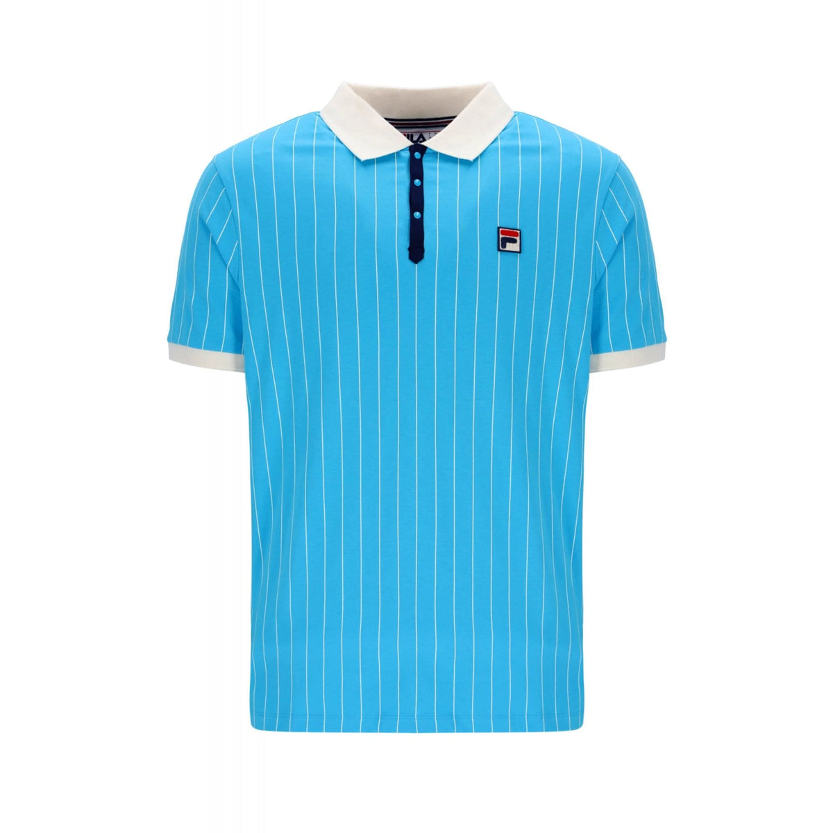 Fila Vintage BB1 LM1839AT Classic Striped Polo T-Shirt