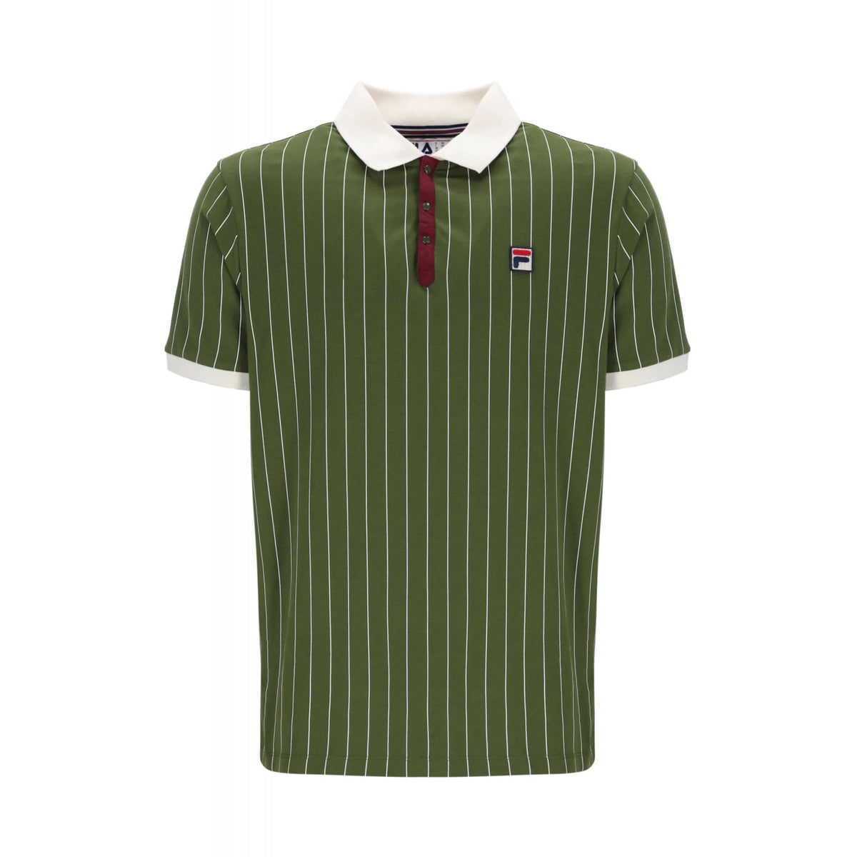 Fila Vintage BB1 LM1839AT Classic Striped Polo T-Shirt