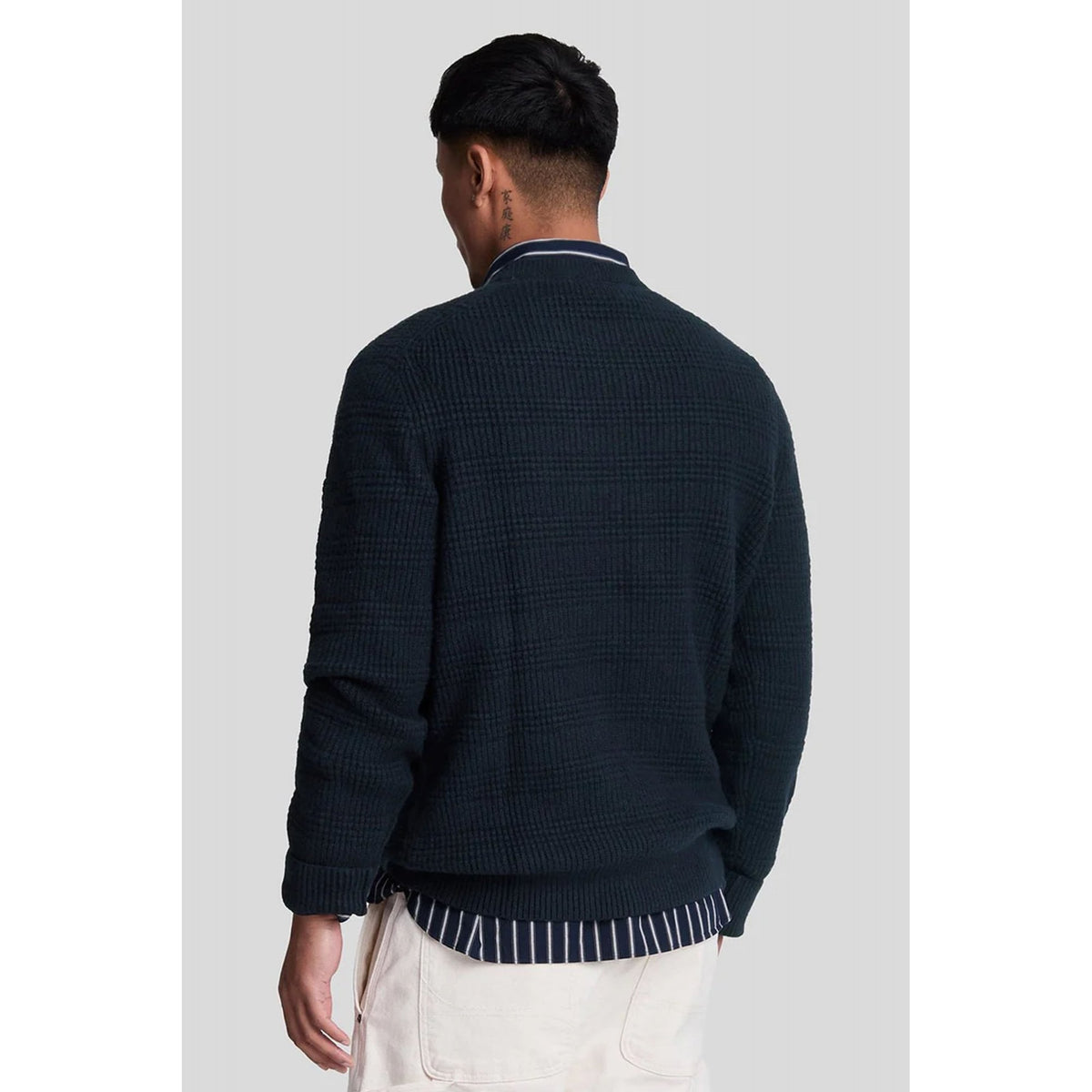 Lyle & Scott | KN2108V Retro Waffle Crew Chunky Knit Jumper