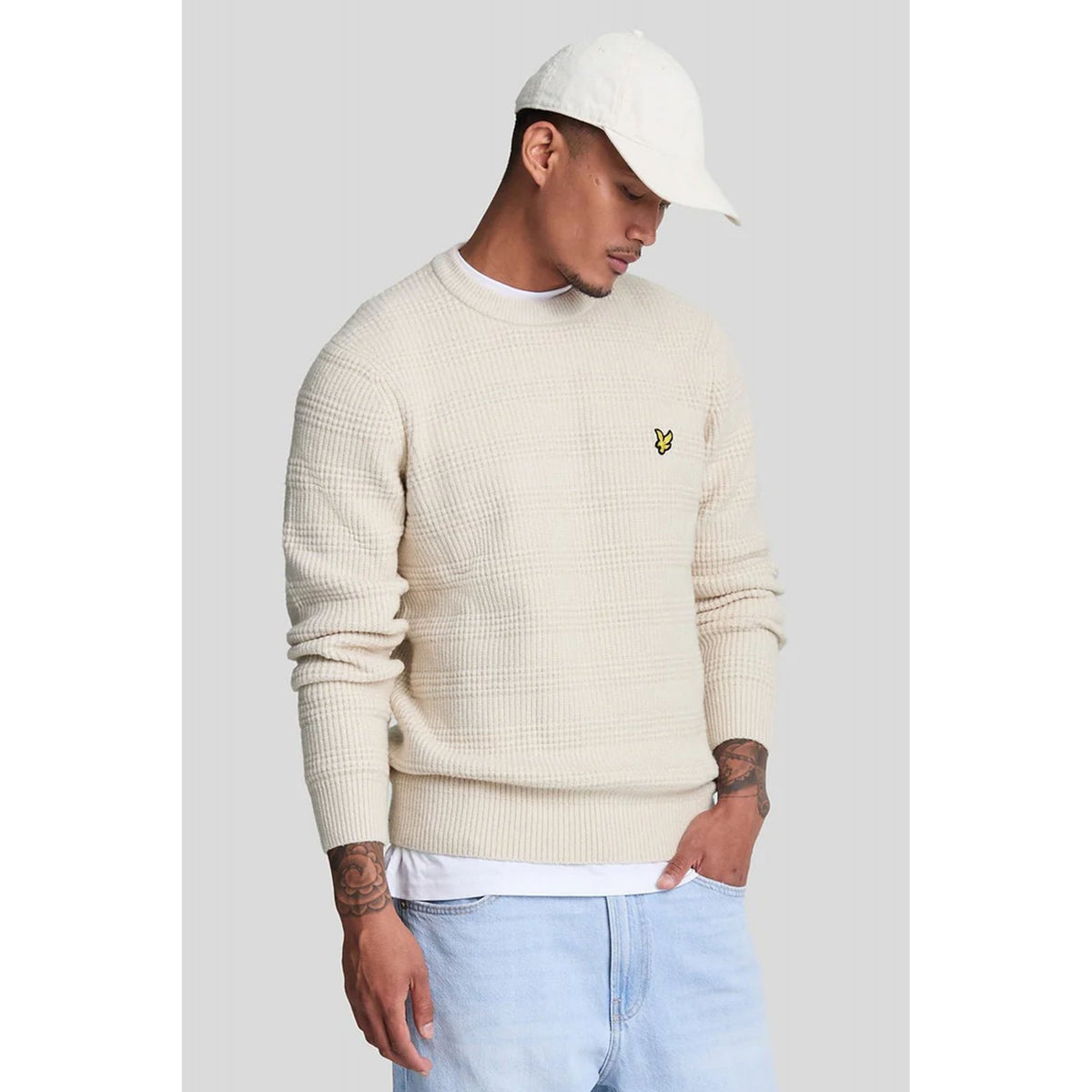 Lyle & Scott | KN2108V Retro Waffle Crew Chunky Knit Jumper