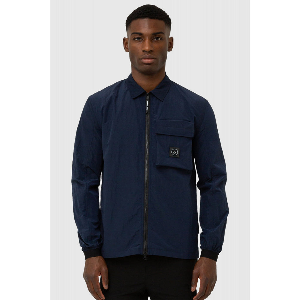 Marshall Artist | 0885 Nevado Nylon Ripstop Pocket Lightweight Siren Overshirt Jacket - Navy