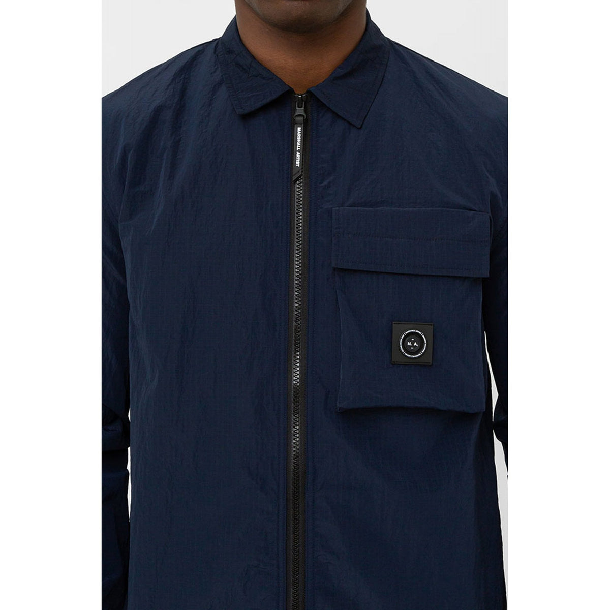 Marshall Artist | 0885 Nevado Nylon Ripstop Pocket Lightweight Siren Overshirt Jacket - Navy