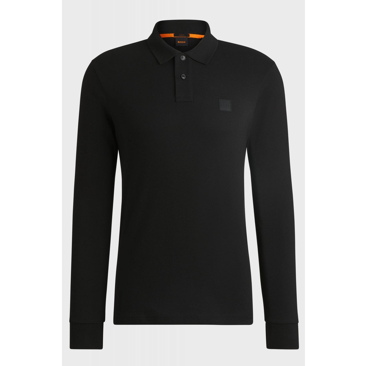 Hugo Boss 7704 Passerby Cotton Pique Long Sleeve Polo Top